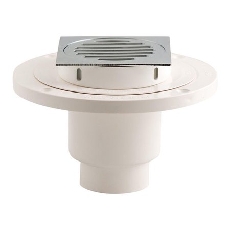 KD GABINETES 2 in. dia. ABS Tile Shower Chrome Drain Outlet KD2512875